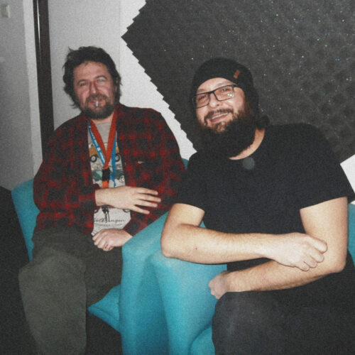 Jeden z komornejších piatkov 13. na skúšobniach - konečne mám fotku so Squarepusherom
